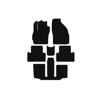 Гумові килимки Carsuit (3 ряди, 7-ми місний, чорні) фото 1