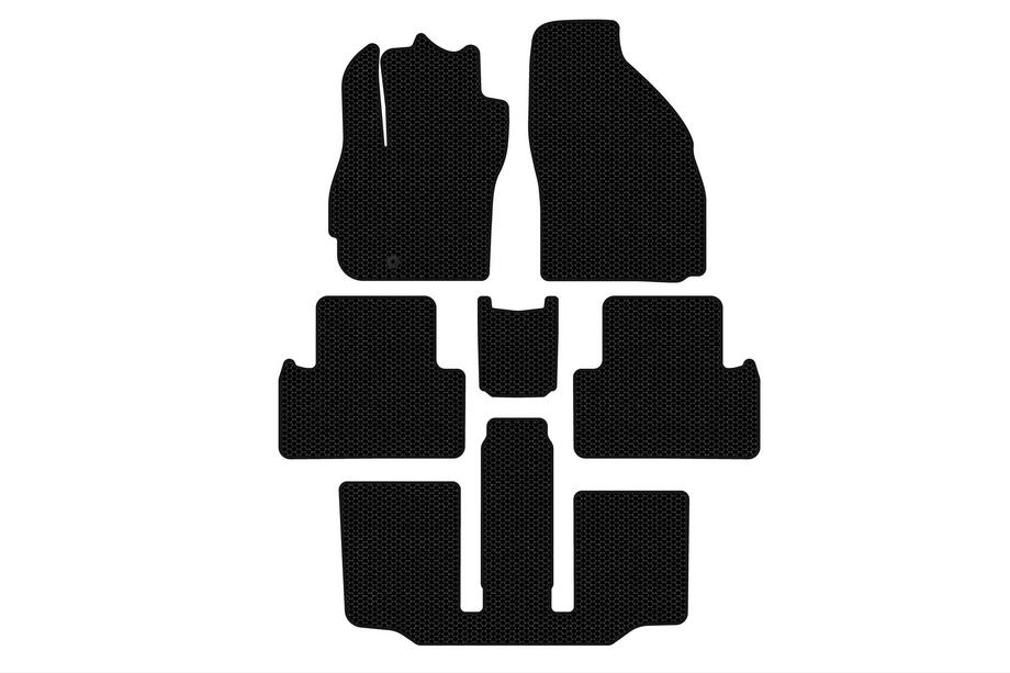 Mazda 5 2005-2009 рр. Гумові килимки Carsuit (3 ряди, 7-ми місний, чорні) Фото 1