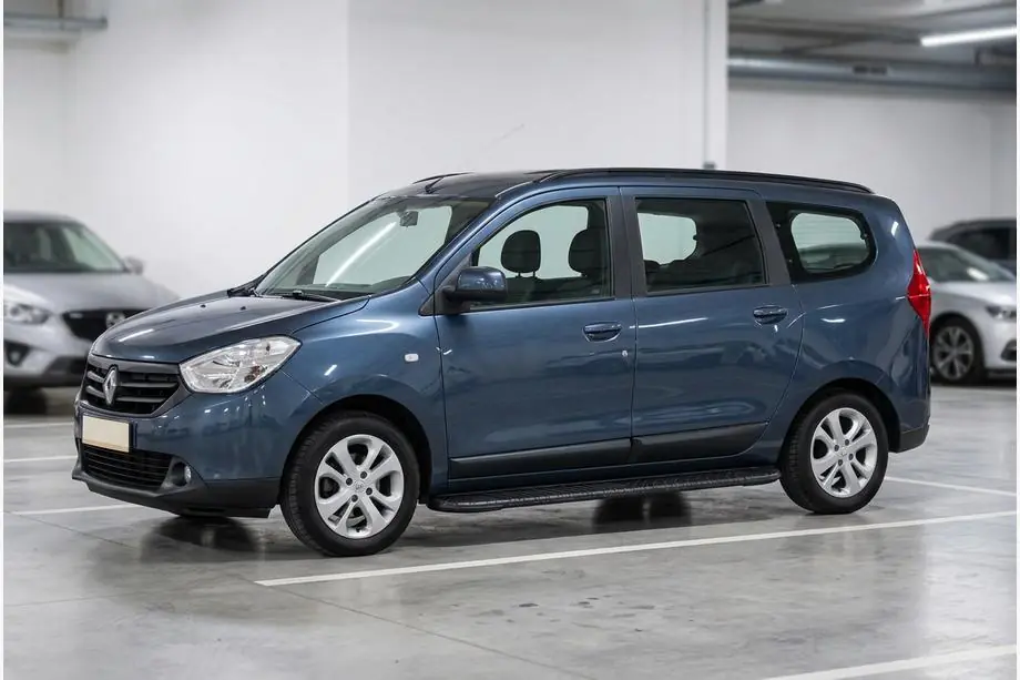 Renault Lodgy 2013-2022 рр. Бокові пороги Bosphorus Black (2 шт., Алюміній) Image