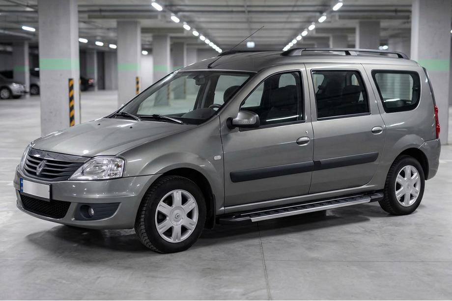 Renault Logan MCV 2005-2013 рр. Бокові пороги RedLine V1 (2 шт., алюміній) Image