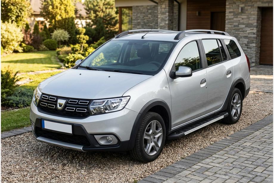 Dacia Logan MCV 2013-2020 рр. Бокові пороги RedLine V1 (2 шт., Алюміній) Image