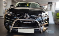 Renault Kadjar 2015-2022 рр. Кенгурятник (нерж) фото 2