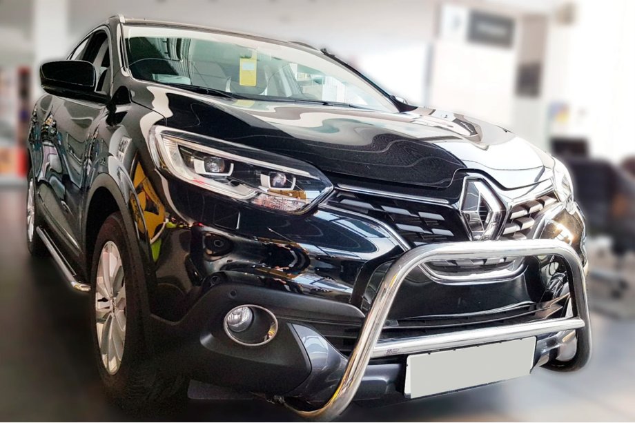 Renault Kadjar 2015-2022 рр. Кенгурятник (нерж)