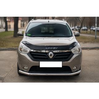 Передній захист ST008 (нерж) Dacia Lodgy 2012-2022 рр. фото 1