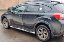 Subaru XV 2011-2017 рр. Бічні труби BB002 (2 шт., нерж.) фото 3