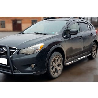 Бічні труби BB002 (2 шт., нерж.) Subaru XV 2011-2017 рр. фото 1
