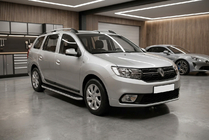 Dacia Logan MCV 2013-2020 рр. Бокові пороги Tayga (2 шт., Алюміній) фото 1