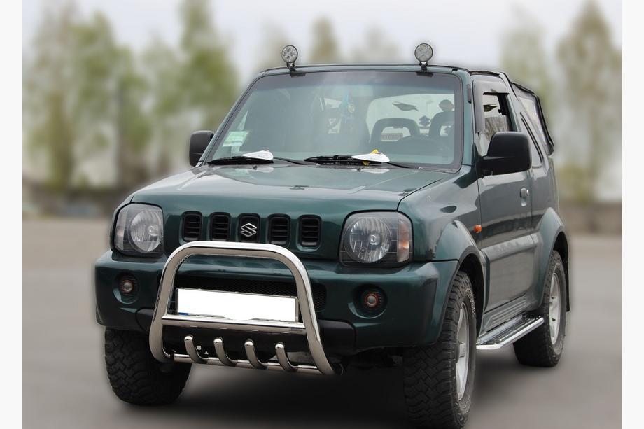Suzuki Jimny 1998-2018 рр. Кенгурятник F2-01 (нерж) Фото 3