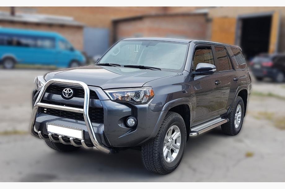 Toyota 4Runner 2009-2024 рр. Кенгурятник F1-50 (2014-2024, нерж) Фото 3
