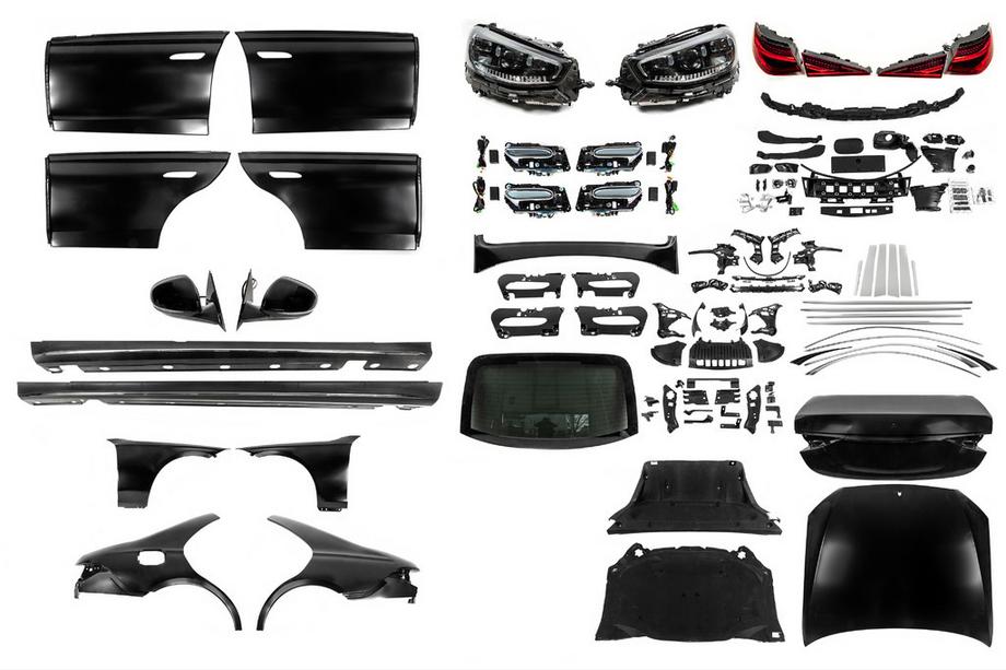 Mercedes S-class W221 2005-2013 рр. Комплект рестайлінгу в W223 з дверними ручками і вставками (без бамперів) Фото 1