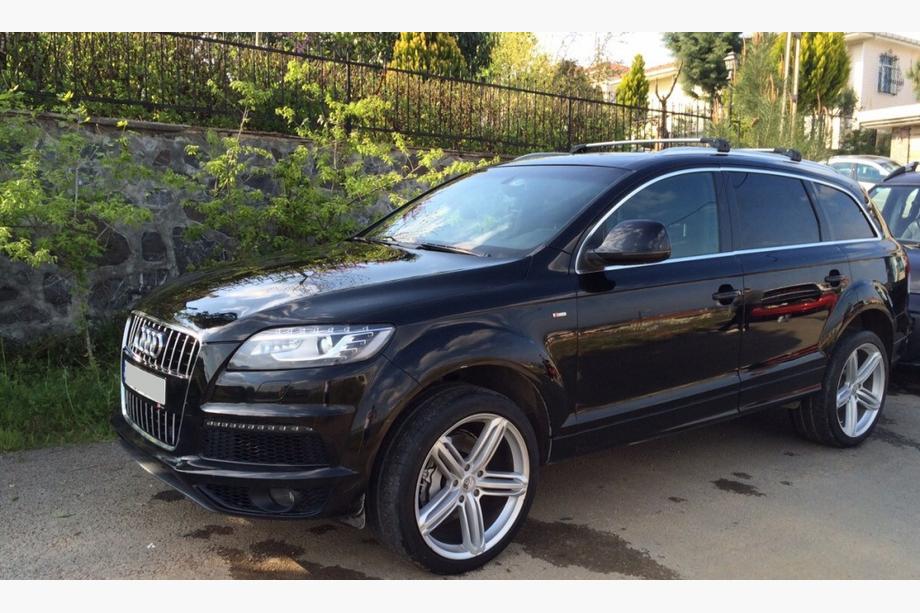 Audi Q7 2005-2015 рр. Багажник (поперечини) на інтегровані рейлінги під ключ WingCarrier V2 (2 шт) Чорний Фото 21