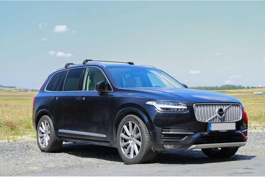 Volvo XC90 2015- рр. Багажник (поперечини) на інтегровані рейлінги під ключ WingCarrier V2 (2 шт) Сірий Image