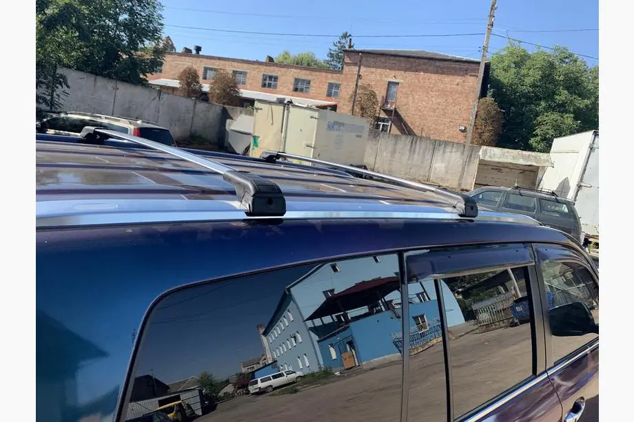 Lexus LX570/450d 2008-2022 рр. Багажник (поперечини) на інтегровані рейлінги під ключ WingCarrier V2 (2 шт) Сірий Фото 19