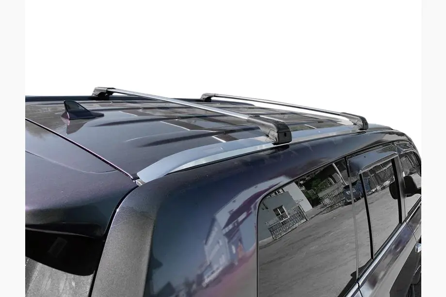 Lexus LX570/450d 2008-2022 рр. Багажник (поперечини) на інтегровані рейлінги під ключ WingCarrier V2 (2 шт) Сірий Фото 20