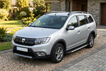 Renault Logan MCV 2013-2022 рр. Бокові пороги RedLine V1 (2 шт., алюміній) фото 1