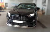 Toyota Rav 4 2019-2025 рр. Передній захист F3-10 (нерж) фото 3
