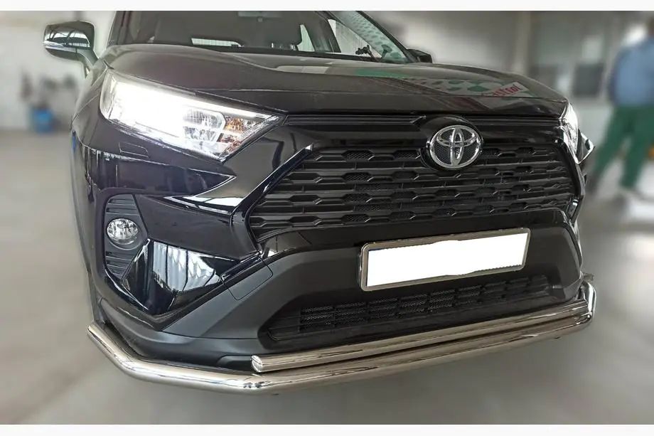 Toyota Rav 4 2019-2025 рр. Передній захист F3-10 (нерж) Image
