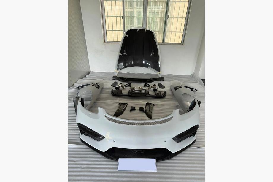 Porsche Boxster/Cayman 982 (718) 2016- рр. Комплект обвісів GT4 (ABS + Карбон) Image