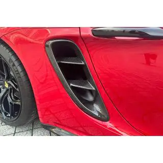 Накладки на задні крила (для GT4, Карбон) Porsche Boxster/Cayman 982 (718) 2016- рр. фото 2