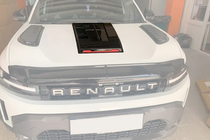 Renault Duster 2024- рр. Накладка на капот SCOOP (Глянець) фото 2