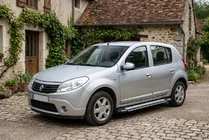 Dacia Sandero 2007-2013 рр. Бокові пороги Rainbow (2 шт., Алюміній) фото 1