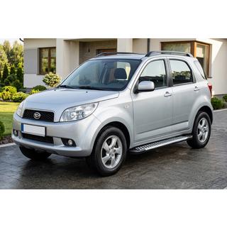 Бокові пороги Line (2 шт., алюміній) Daihatsu Terios 2006-2017 рр. фото 1