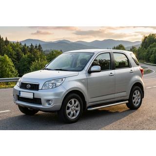 Бокові пороги Maydos V1 (2 шт., Алюміній ↗ нерж) Daihatsu Terios 2006-2017 рр. фото 1