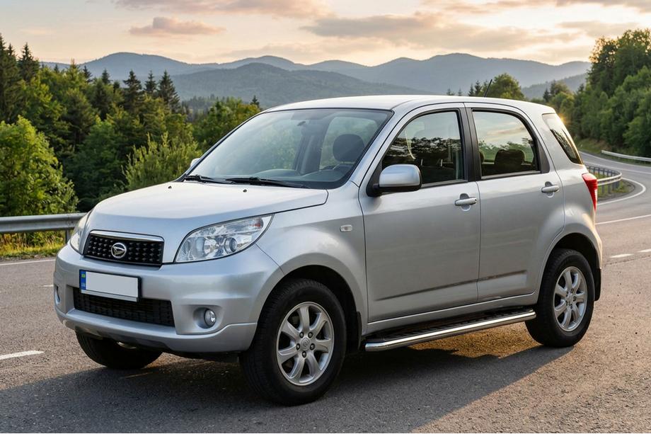 Daihatsu Terios 2006-2017 рр. Бокові пороги Maydos V1 (2 шт., Алюміній ↗ нерж) Image