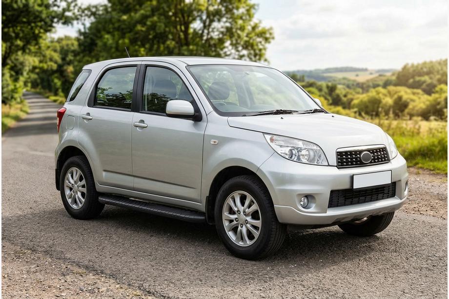 Daihatsu Terios 2006-2017 рр. Бокові пороги Bosphorus Black (2 шт., Алюміній) Image