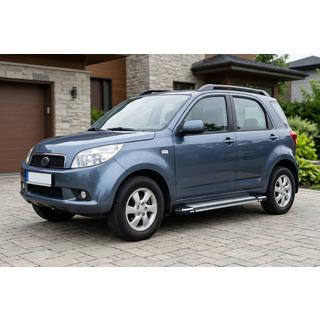 Бокові пороги Rainbow (2 шт., Алюміній) Daihatsu Terios 2006-2017 рр. фото 1