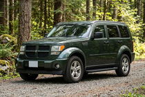 Dodge Nitro 2006-2011 рр. Бокові пороги Allmond Black (2 шт., Алюміній) фото 1
