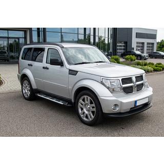 Бокові пороги Sunrise (2 шт., Алюміній) Dodge Nitro 2006-2011 рр. фото 1