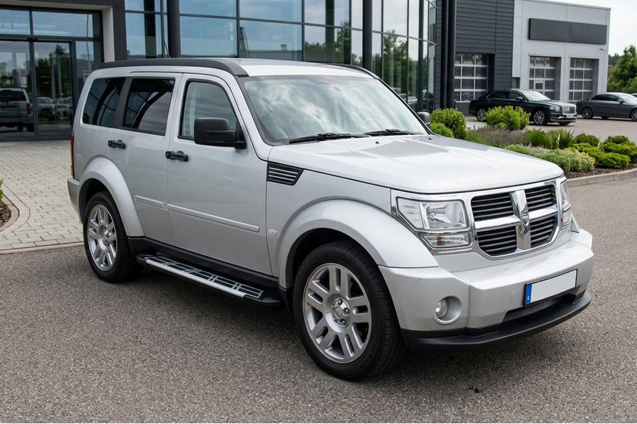 Dodge Nitro 2006-2011 рр. Бокові пороги Sunrise (2 шт., Алюміній) Image