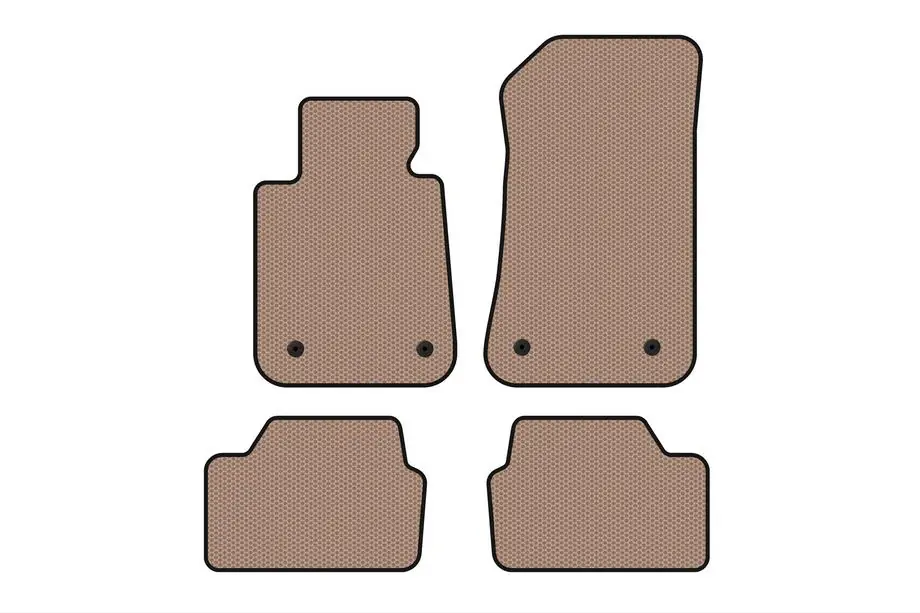 BMW 1 серія E81/E82/E87/E88 2004-2011 рр. Гумові килимки Carsuit (Бежевий) Фото 1