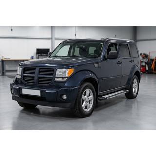 Бокові пороги Rainbow (2 шт., Алюміній) Dodge Nitro 2006-2011 рр. фото 1