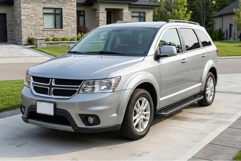 Dodge Journey 2008-2020 рр. Бокові пороги Allmond Black (2 шт., алюміній) Image