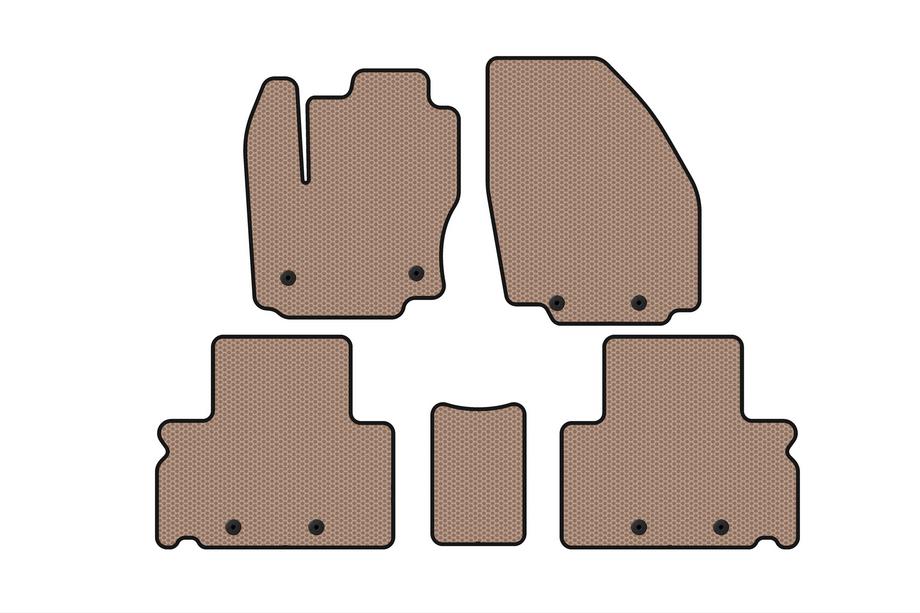 Ford S-Max 2007-2014 рр. Гумові килимки Carsuit (Бежевий) Фото 1