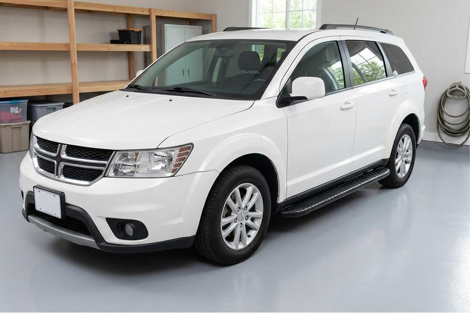 Dodge Journey 2008-2020 рр. Бокові пороги Bosphorus Black (2 шт., алюміній) Image