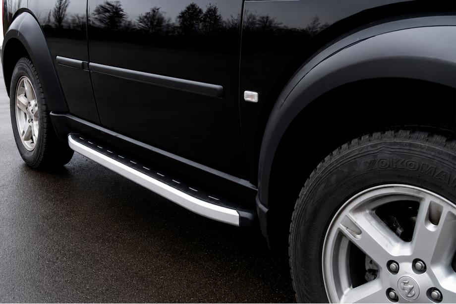 Dodge Nitro 2006-2011 рр. Бокові пороги Fullmond (2 шт., алюміній) Image