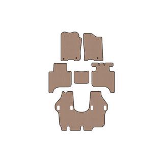 Гумові килимки Carsuit (3 ряди, 2004-2008, бежевий) Infiniti QX56 2004-2010 рр. фото 1