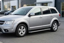 Fiat Freemont 2011-2016 рр. Бокові пороги Maydos V1 (2 шт., Алюміній ↗ нерж) фото 1