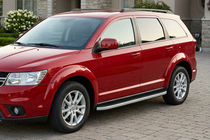 Fiat Freemont 2011-2016 рр. Бокові пороги Tayga Grey (2 шт., алюміній) фото 1