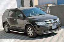 Fiat Freemont 2011-2016 рр. Бокові пороги Fullmond (2 шт., алюміній) фото 1