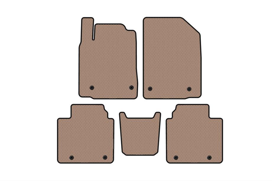 Lexus ES 2006-2011 рр. Гумові килимки Carsuit (Бежевий) Фото 1