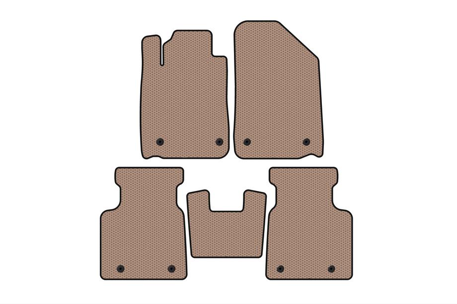 Lexus ES 2001-2006 рр. Гумові килимки Carsuit (Бежевий) Фото 1