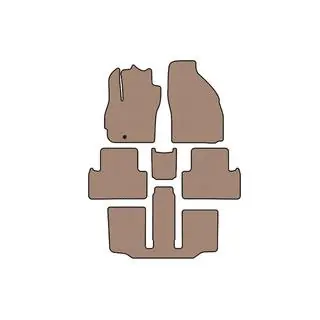 Гумові килимки Carsuit (3 ряди, 7-ми місний, бежевий) фото 1