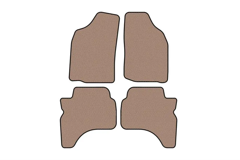 Mitsubishi L200 1996-2006 рр. Гумові килимки Carsuit (Бежевий) Фото 1