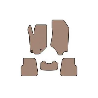 Гумові килимки Carsuit (HB, 5-ти дверний, бежевий) фото 1