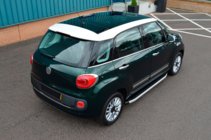 Fiat 500/500L 2013-2022 рр. Бокові пороги Fullmond (2 шт., Алюміній) фото 5