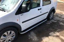 Ford Connect 2002-2006 рр. Бокові пороги Tayga (2 шт., Алюміній) фото 2